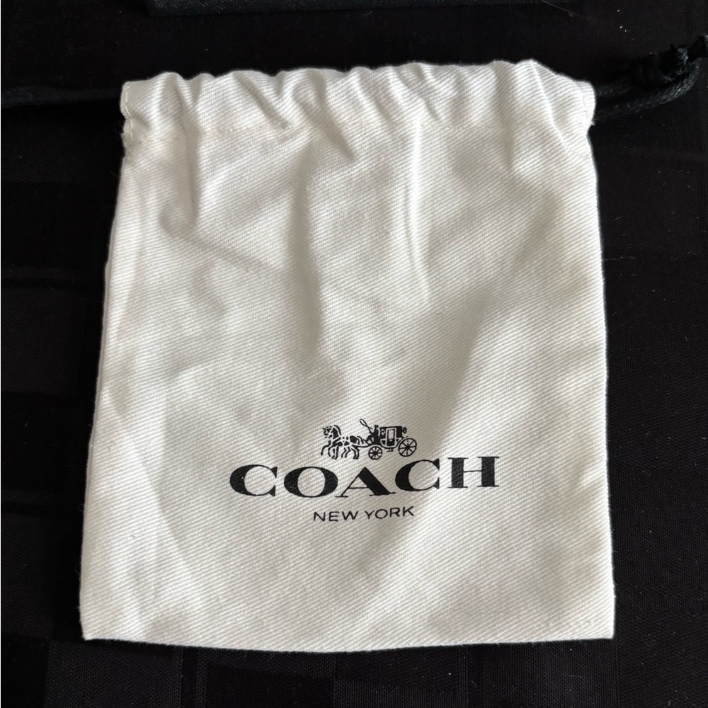 Coach Cream Drawstring Pouch